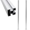 vidaXL hegnsp&aelig;le 2 stk. 185 cm aluminium