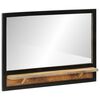 vidaXL spejl med hylde 80x8x55 cm glas og massivt mangotr&aelig;