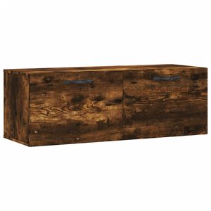 vidaXL v&aelig;gskab 100x36,5x35 cm konstrueret tr&aelig; r&oslash;get sonoma-eg