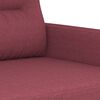 vidaXL 2-personers sofa 140 cm stof vinrød