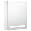 vidaXL badev&aelig;relsesskab med spejl + LED-lys 50x13,5x60 cm