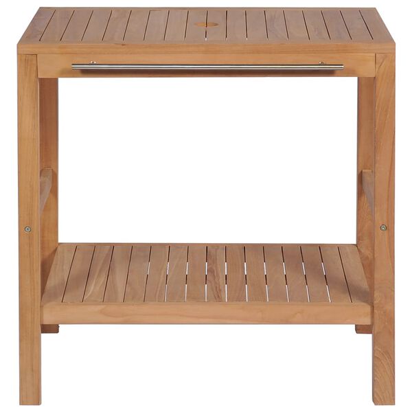 vidaXL badeværelsesskab 74x45x75 cm massivt teak