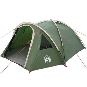 vidaXL Camping telt med tag Gr&oslash;n 308 x 268 x 130 cm Polyester