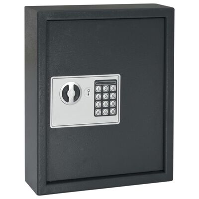 vidaXL sikkerhedsskab til nøgler grå 30 x 10 x 36,5 cm
