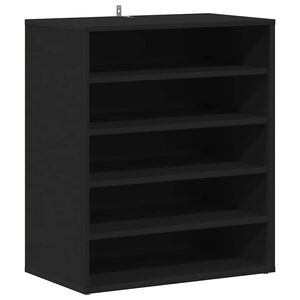 vidaXL skoreol 60x35x70 cm konstrueret tr&aelig; sort