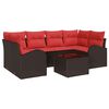 vidaXL Havesofa S&aelig;t Brun 55 x 55 x 37 cm polyrattan