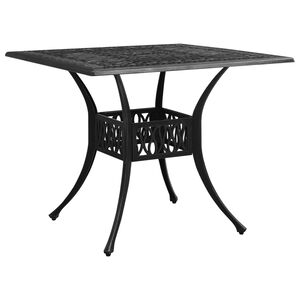 vidaXL havebord 90x90x73 cm st&oslash;bt aluminium sort