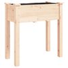 vidaXL plantekasse med foring 71x37x76 cm massivt fyrretr&aelig;