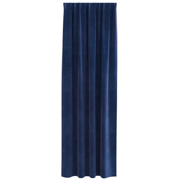 vidaXL Mørklægningsgardiner 2 pcs Mørk blå 140 x 245 cm Fløjl