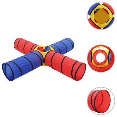 vidaXL legetunnel til børn 250 bolde flerfarvet