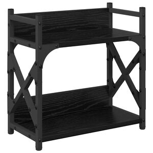 vidaXL Printerstand Sort eg 40 x 20 x 40 cm Konstrueret tr&aelig;