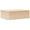 vidaXL tr&aelig;kasse med l&aring;g 40x30x13 cm massivt fyrretr&aelig;