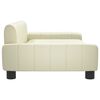 vidaXL sofa til børn 90x53x30 cm kunstlæder cremefarvet