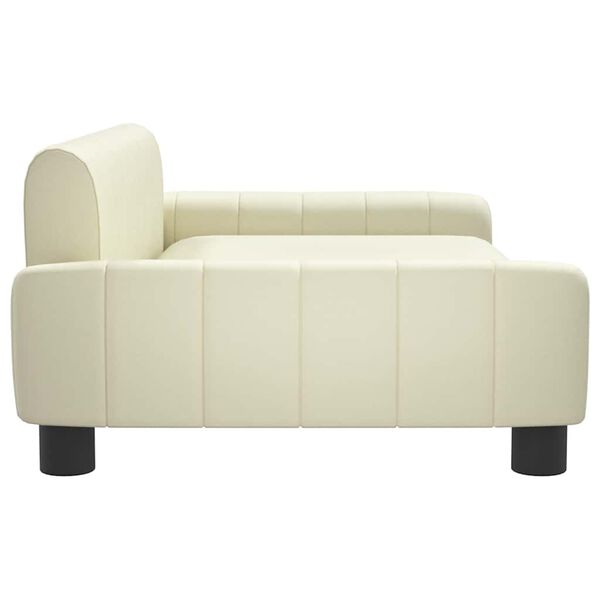 vidaXL sofa til børn 90x53x30 cm kunstlæder cremefarvet