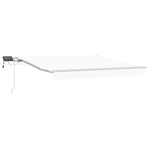 vidaXL Udtr&aelig;kkelig markise Hvid 300 x 250 cm Stof og aluminium