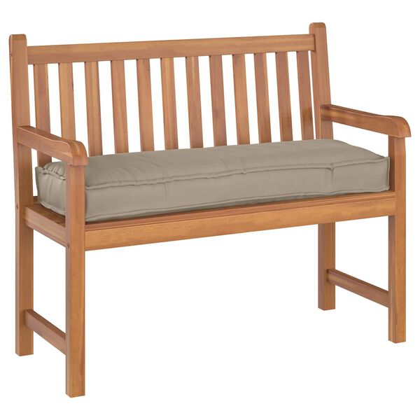 vidaXL Pude Gr&aring;brun 120 x 40 x 8 cm Oxford stof