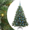 vidaXL Kunstigt juletr&aelig; med 150 LED'er Gr&oslash;n 150 cm PE og PVC