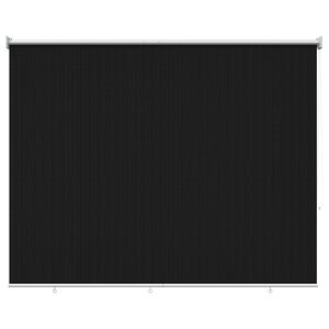 vidaXL Udend&oslash;rs rullesk&aelig;rm 90% UV blok Sort 200 x 140 cm HDPE