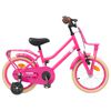 vidaXL B&oslash;rnecykel 16 tommer til 4-6 &aring;r gamle M&oslash;rk pink