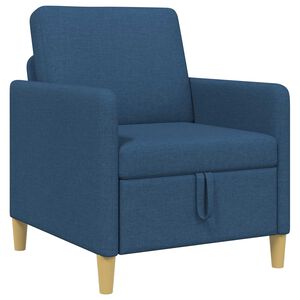 vidaXL Sofa med opbevaring Bl&aring; 72 x 78 x 87 cm Polyester