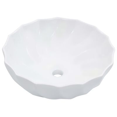 vidaXL håndvask 46 x 17 cm keramik hvid