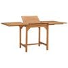 vidaXL udvideligt havebord (110-160)x80x75 cm massivt teaktr&aelig;