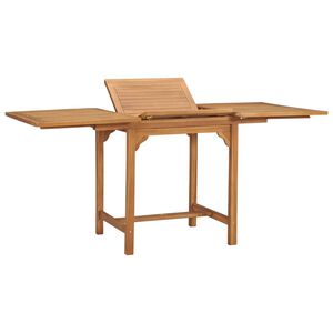 vidaXL udvideligt havebord (110-160)x80x75 cm massivt teaktr&aelig;