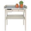 Esschert Design plantebord CF29W hvid