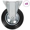 vidaXL faste hjul 8 stk. 160 mm
