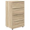 vidaXL Opbevaringsskabe Sonoma eg 60 x 48 x 105 cm Konstrueret tr&aelig;