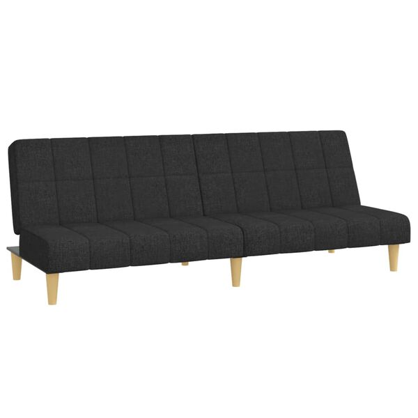 vidaXL 2-personers sovesofa stof sort