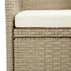 vidaXL spisebordsstole til haven 4 stk. polyrattan beige