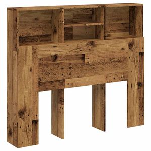vidaXL sengegavl med opbevaring 120x19x103,5 cm konstrueret tr&aelig;