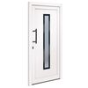 vidaXL hovedd&oslash;r 98x208 cm PVC hvid