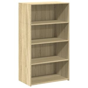 vidaXL reol 70x41x124 cm konstrueret tr&aelig; sonoma-eg