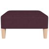vidaXL 2-personers sovesofa med fodskammel stof lilla