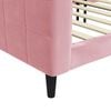 vidaXL daybed 90x200 cm velour pink
