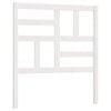 vidaXL sengeg&aelig;rde 106x4x104 cm massivt fyrretr&aelig; hvid