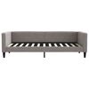 vidaXL daybed 90x200 cm stof gr&aring;brun