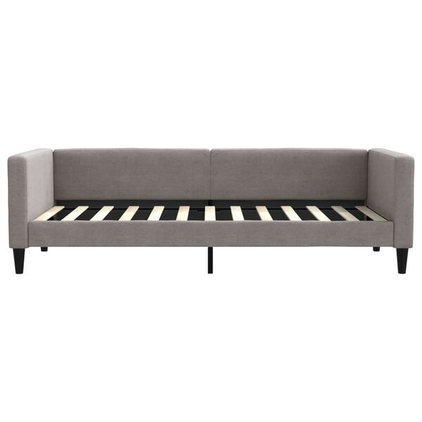 vidaXL daybed 90x200 cm stof gr&aring;brun