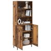 vidaXL Highboard Gammelt tr&aelig; 69,5 x 34 x 180 cm Konstrueret tr&aelig;