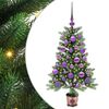 vidaXL Juletr&aelig; med 150 LED'er med stativ Gr&oslash;n 90 cm PE
