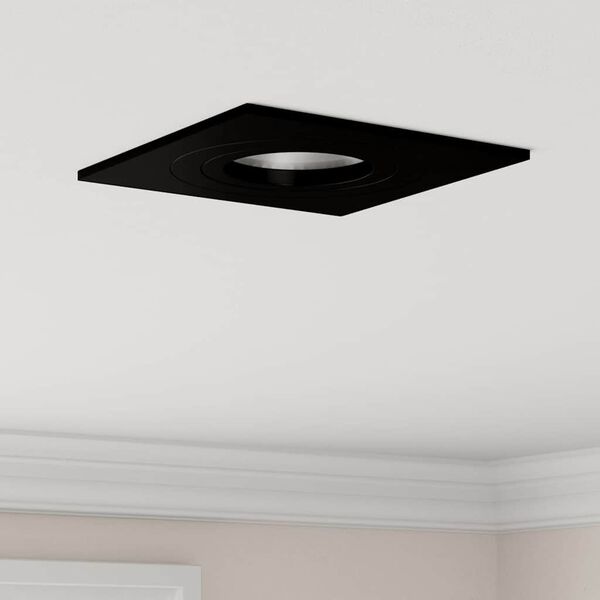 vidaXL Spotlight 12 pcs Sort 9 x 9 x 2 cm Aluminium