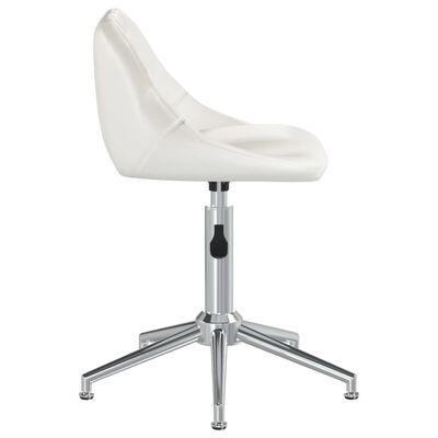 vidaXL drejelig spisebordsstol kunstlæder hvid