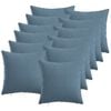 vidaXL Pudebetr&aelig;k 12 stk. HEERLEN Jeans bl&aring; 40 x 40 cm Stof