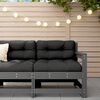 vidaXL hj&oslash;rnemodul til havesofa massivt fyrretr&aelig; gr&aring;