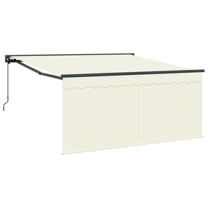 vidaXL Udtr&aelig;kkelig markise Creme 300 x 250 cm Polyester og Aluminium