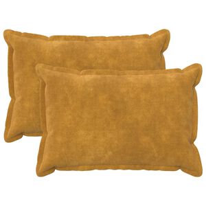 vidaXL Pudebetr&aelig;k 2 pcs HOUTEN Gul 30 x 50 cm Mikrofiber Fleece