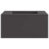 vidaXL Ildsk&aring;l Sort 60 x 60 x 30 cm Cortenst&aring;l