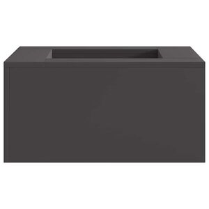 vidaXL Ildsk&aring;l Sort 60 x 60 x 30 cm Cortenst&aring;l